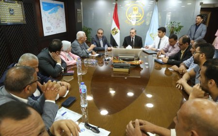 محافظ كفر الشيخ يناقش أعمال توصيل الغاز لمركزي الحامول والرياض بحضور أعضاء مجلس النواب