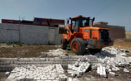 تنفيذ 13 قرار إزالة تعديات علي أراضي الدولة في الرياض بكفرالشيخ