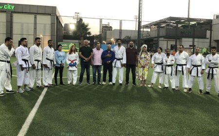 300 لاعب ولاعبة يشاركون في اختبارات الأحزمةوالترقي للمستويات الأعلى في الكاراتيه بأندية سيتي كلوب 