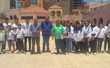 أعضاء نادي المناخ يزورون معهد البحوث المائية بالبرلس على هامش الإحتفال باليوم العالمي للبيئة بشباب كفر الشيخ