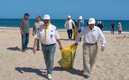 لا للبلاستيك مبادره تطلقها الجمعيه الأهليه لحمايه البيئه بشاطئ العريش