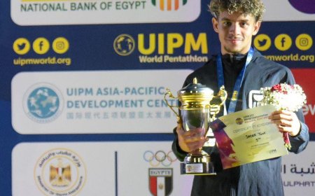 طارق صادق يحصد برونزية بطولة العالم لشباب الخماسي الحديث