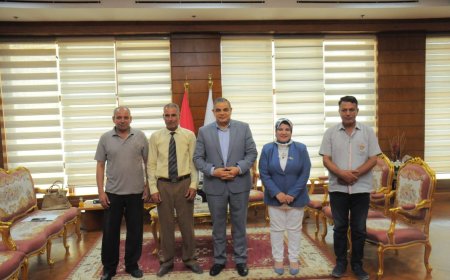 رئيس الجهاز التنفيذي للهئية العامة لتعليم الكبار يقدم الشكر لرئيس جامعة كفر الشيخ للجهود المبذولة في محو الأمية