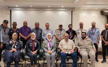 الطريجي وحمدي يفتتحان الدورة التدريبه لقادة الكشافة الكويتية