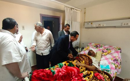 شوشه يوجه بتوفير كافه الرعايه الصحيه لمدير إداره نخل بعد تعرضه لحادث تصادم