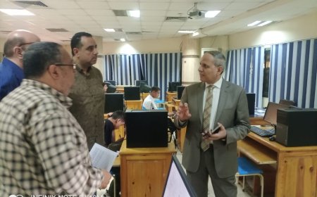 وكيل تعليم كفر الشيخ يتابع إختبارات الالتحاق بمدرسة المتفوقين بعين شمس
