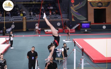 إشادة دولية بتنظيم بطولة الفراعنة للجمباز الفني 