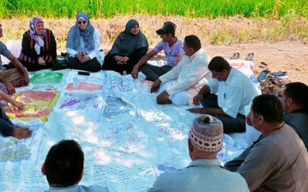 ندوات ارشادية ومدارس حقلية للمزارعين بقرى كفر الشيخ عن ترشيد المياه والزراعات الصيفية