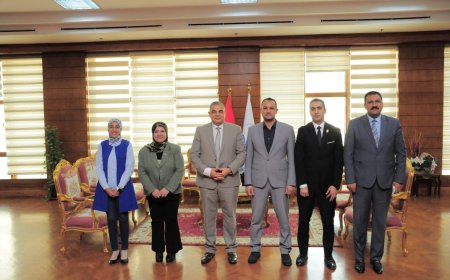 رئيس جامعة كفر الشيخ يستقبل وفد "حياة كريمة" بالمحافظة