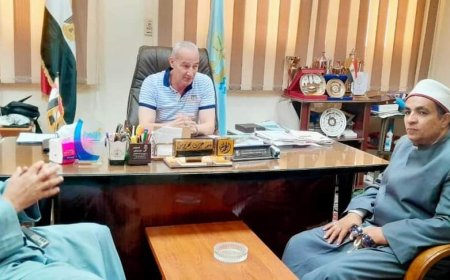 وكيل وزارة الشباب بكفرالشيخ يستقبل وفد الأزهر للتوعية و تصحيح الفكر