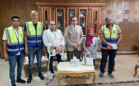 مؤسسه سيناء للخير تكرم سماح عبدالعزيز بمبلغ مالي لحصولها علي بطوله إفريقيا