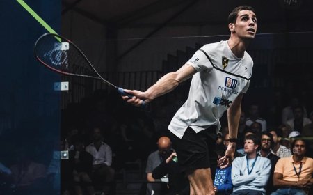 تأهل لاعبا وادى دجلة علي فرج ومازن هشام إلى الدور ربع النهائي لبطولة باريس للإسكواش