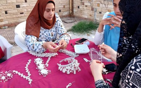 ورشة تدريبية للفتيات على تصميم الإكسسوارات والحلى بفوة ضمن «صيف شبابنا»بكفرالشيخ