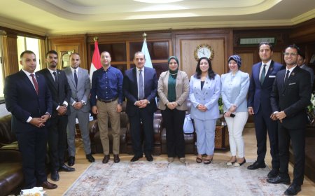 محافظ كفر الشيخ يستقبل وفد تنسيقية شباب الأحزاب والسياسيين لزيارة نقطة مسار العائلة المقدسة