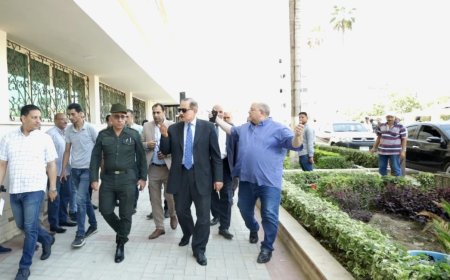 محافظ كفر الشيخ يشهد تجربة خطة إخلاء سريع بالديوان العام موجها الشكر لكل العاملين المشتركين