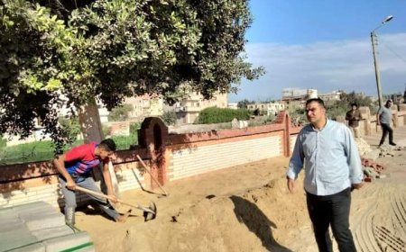 رئيس مدينة الحامول : تجميل الميادين ومجمع المواقف وتحسين الخدمات للمواطنين 