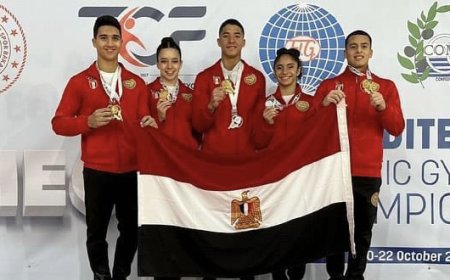 منتخب الجماز الفني يحرز 6 ميداليات جديدة فى بطولة البحر المتوسط 