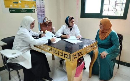 فحص ١٧٠٩ حالات بقافلة الرعاية الطبية بالحامول 