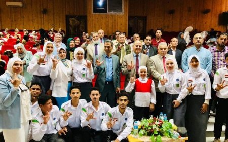 بلغة الإشارة وأداء تمثيلي أطفال التربية الخاصة بتعليم كفر الشيخ حاجة تفرح