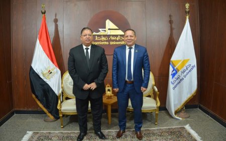 رئيس الجامعة يلتقي رئيس جمعية المستثمرين لبحث سبل التعاون المشترك