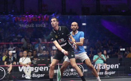 الدجلاوي علي فرج يتوج ببطولة سنغافورة للإسكواش ويحافظ على صدارة التصنيف العالمي