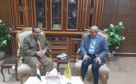 شوشه يستقبل رئيس هيئه المواني المصريه والوفد المرافق له