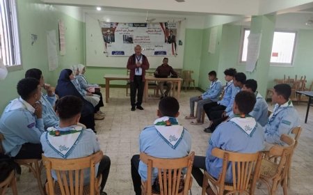 الدورة التدريبية عن الإسعافات الأولية للفرق الكشفية بشباب أبو منيسى بسيدى غازى بكفرالشيخ