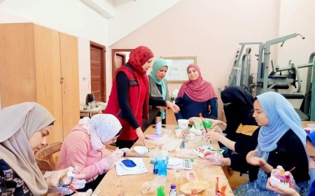 ورشة تدريبية على تصنيع مجسمات من الشمع لعضوات نادى الفتاة والمرأة بكفر الشيخ 
