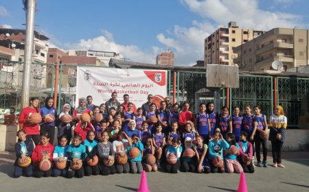 لاعبات برنامج "her world " يحتفلن باليوم العالمى للرياضة من أجل السلام 