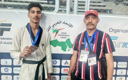 أحمد باسم بطل تايكوندو القومي للموهبة بكفر الشيخ ينضم لمعسكر المنتخب لخوض البطولة العربية بالفجيرة