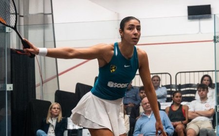 بطلة وادى دجلة هانيا الحمامي تصعد لنصف نهائي بطولة فلوريدا المفتوحة للإسكواش