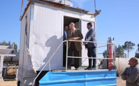 محافظ كفرالشيخ يتفقد أعمال إنشاء السوق الحضري المطور على مساحة 3000م٢ بعاصمة المحافظة