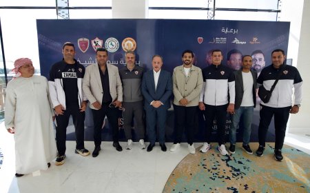السفير المصري يزور بعثة الزمالك في الإمارات 