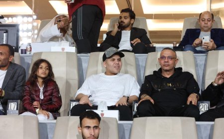 مقصورة استاد ال نهيان تتزين بالنجوم لمتابعه مباراة الزمالك والوحدة