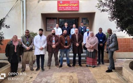 صحة كفرالشيخ تنظم قافلة طبية بقرية الكراكات ببيلا