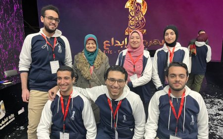 فريق الدوري الثقافي بجامعة كفرالشيخ أول الجامعات المصرية بمهرجان إبداع