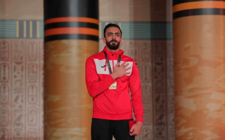 الأردني أحمد أبو السعود يتوج بذهبية حصان الحلق بكأس العالم للجمباز الفني بمصر