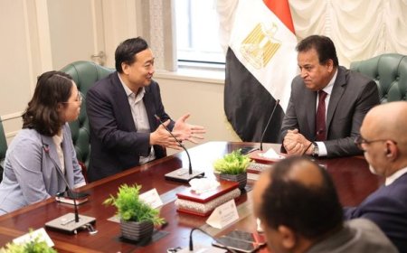 وزير الصحة يناقش مع شركة "هواوي" الصينية " مستجدات التعاون المشترك في القطاع الصحي