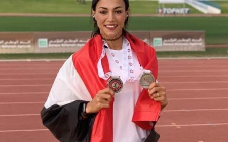 «بسنت » أول مصرية عربية تحصل على ميداليات في تاريخ ألعاب القوى