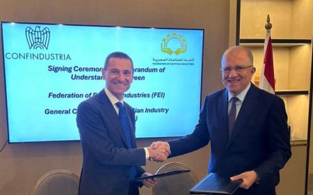 مذكرة تفاهم بين اتحاد الصناعات المصرية ونظيره الإيطالي للتعاون فى مجال التعليم الفنى