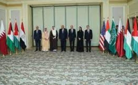 شكرى و4 وزراء عرب يلتقون وزير خارجية أمريكا فى القاهرة