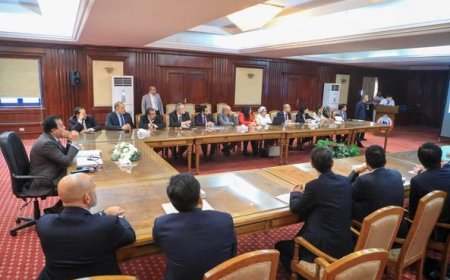 وزير الصحة يستقبل ممثلي الشركة الصينية للهندسة المعمارية بمصر وشركة INCOME