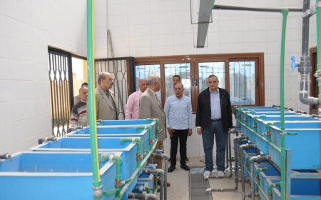 رئيس جامعة كفر الشيخ يتفقد كلية علوم الثروة السمكية والمصايد بالجامعة