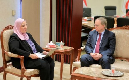 وزيرة التضامن الاجتماعي تلتقي سفير الاتحاد الأوروبي في مصر