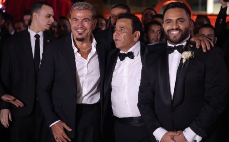 الهضبة أشعل أجواء حفل زفاف نجل محمد فؤاد