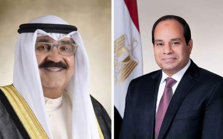 رئيس جمهورية مصر العربية يستقبل اليوم أمير دولة الكويت