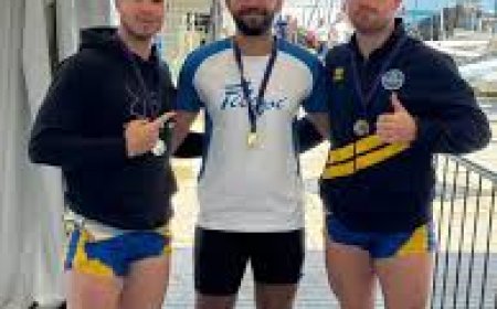 عمر القماطي يحصد الميدالية ذهبية في بطولة ليدو فيليبي الدولية للتجديف الشاطئي