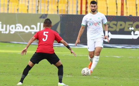 المصرى يحتفظ بالوصافة بفوزه على الطلائع بهدفى حسين ومحسن