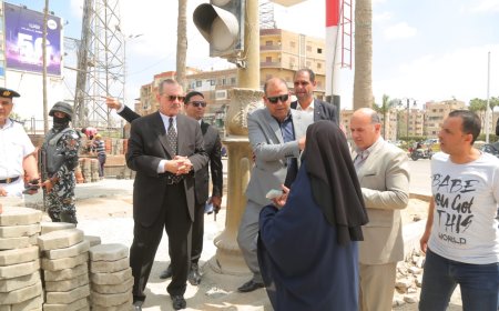 محافظ كفرالشيخ يتفقد أعمال تطوير شارع صلاح سالم وسط العاصمة .. ضمن مبادرة فخامة الرئيس «السيسى» بتطوير عواصم المحافظات