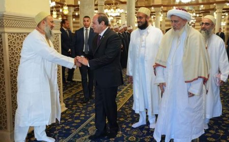 الرئيس عبد الفتاح السيسى يفتتح مسجد السيدة زينب 